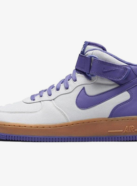 Nike/耐克正品Air Force 1男士中帮潮流耐磨厚底板鞋AJ9514-003