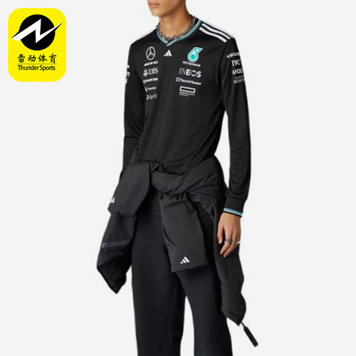 Adidas/阿迪达斯正品新款男士运动训练赛车经典休闲长袖T恤JW5359