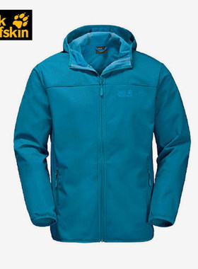 Jack wolfskin/狼爪户外运动防风保暖加绒男子软壳外套 1304001
