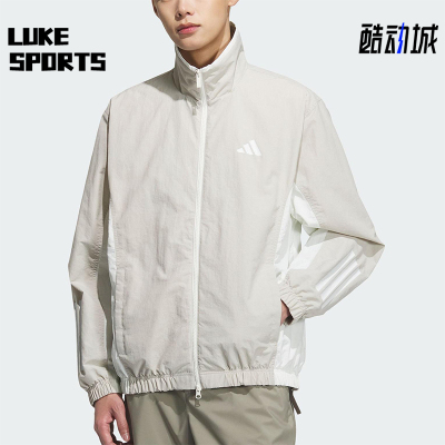 Adidas/阿迪达斯正品WOVEN JACKET男士经典梭织立领外套KC3921