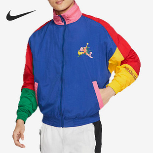 Nike 大Logo男子梭织立领运动夹克外套 CV7418 891 耐克正品