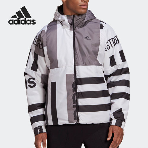 Adidas/阿迪达斯正品 BTS REV AOP J 男子冬季户外运动棉服FT2456