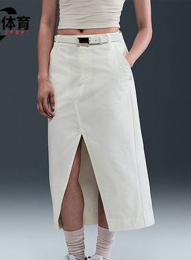 Nike/耐克正品CLLCTN TWILL女士透气斜纹休闲半身裙HQ8023-133
