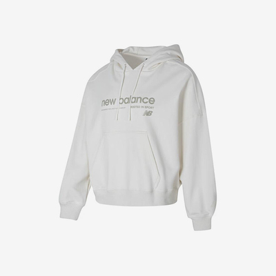 New Balance/NB正品新款女子宽松透气连帽卫衣套头衫AWT41322-CIC