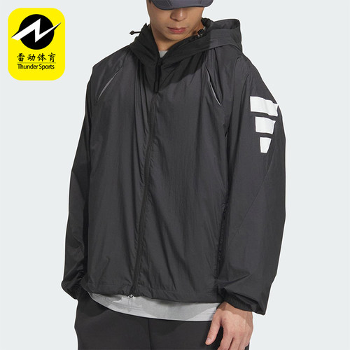 Adidas/阿迪达斯正品新款男士梭织休闲经典户外运动外套JM6234