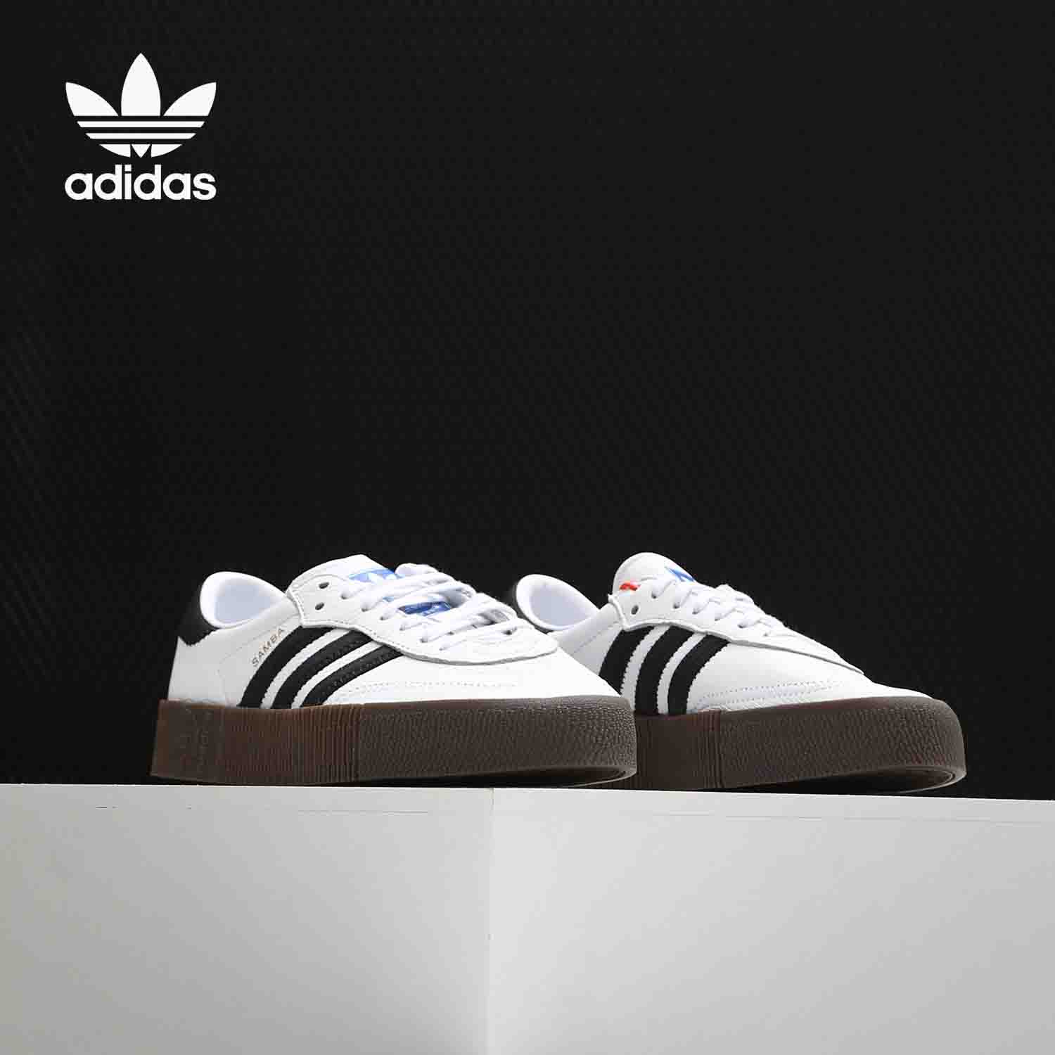 休闲板鞋Adidas/阿迪达斯厚底