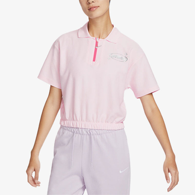 Nike/耐克正品2026春季女士短款时尚透气印花POLO衫FN3707-612
