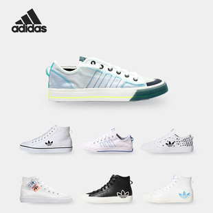 NIZZA女子复古运动休闲板鞋 三叶草 FW9947 阿迪达斯正品 Adidas
