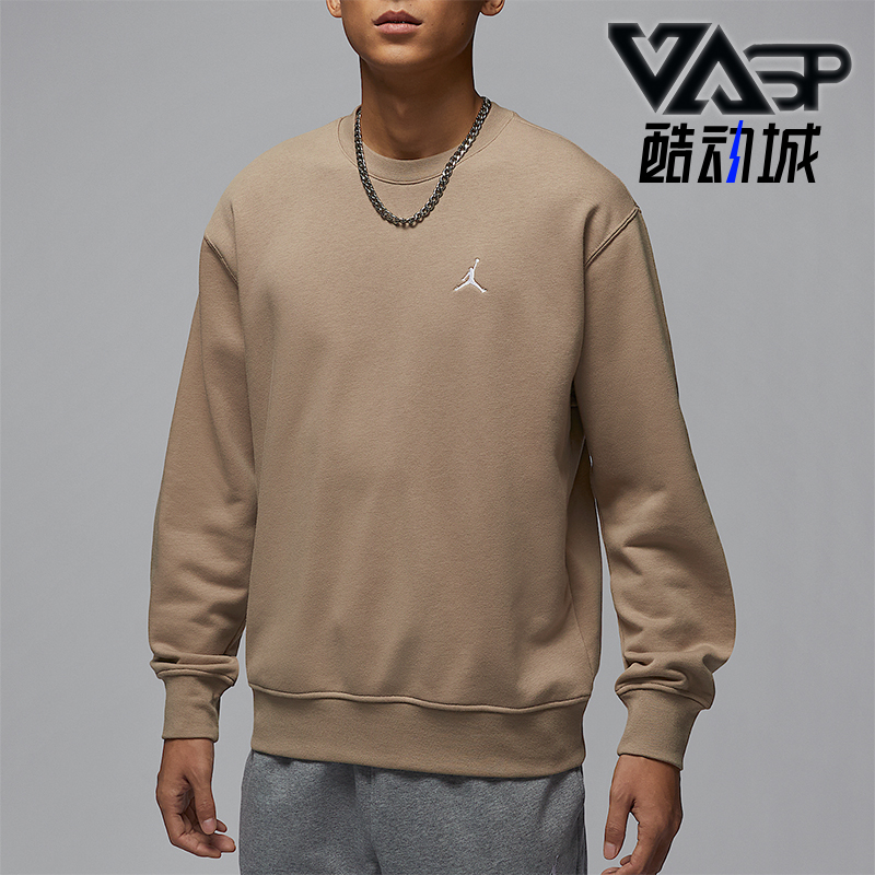 Nike/耐克正品JORDAN男士宽松保暖圆领运动卫衣FV7296-257