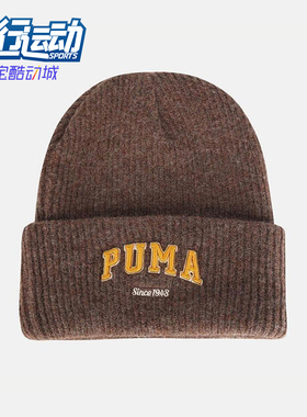 Puma/彪马正品2025年夏季男女运动保暖经典户外针织帽027233-02