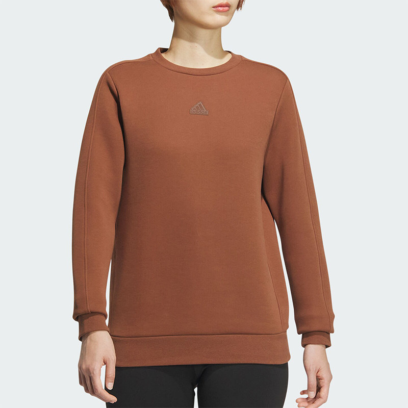 阿迪达斯女士休闲卫衣套头衫