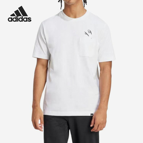 Adidas/阿迪达斯官方正品夏季新款男士宽松透气圆领短袖JC5282