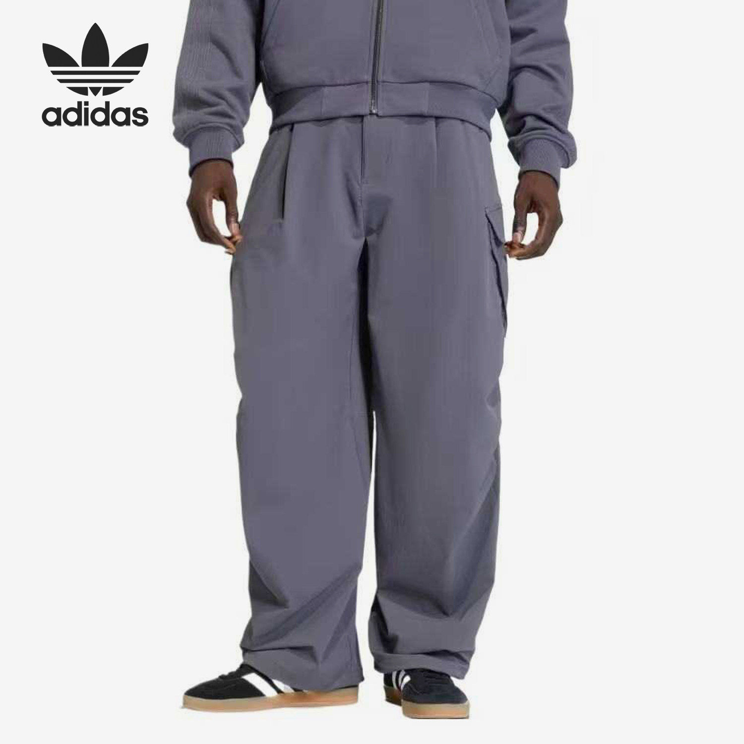 Adidas/阿迪达斯官方正品三叶草PremiumEsentials男工装裤KD3908