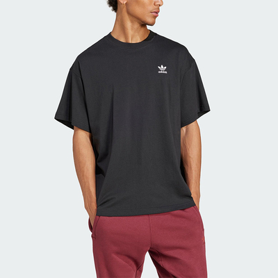 Adidas/阿迪达斯正品三叶草男士针织宽松经典运动休闲短袖JD0349