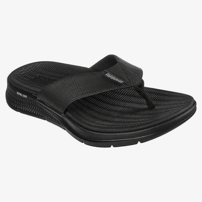 Skechers/斯凯奇正品夏季新款男子防滑透气运动拖鞋人字拖 229035
