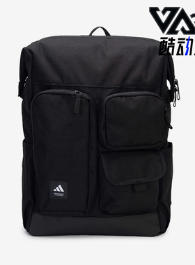 Adidas/阿迪达斯正品2025春新款男女多口袋双肩背包JL8343