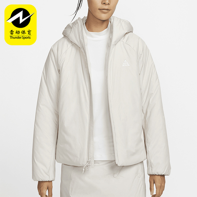 耐克女士保暖简约轻薄运动棉服