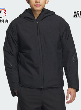Adidas/阿迪达斯正品秋冬新款男士宽松保暖连帽外套JZ8413