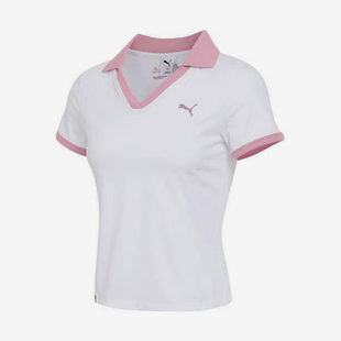 彪马正品 692774 ADD女士翻领运动针织休闲短袖 LATE Puma