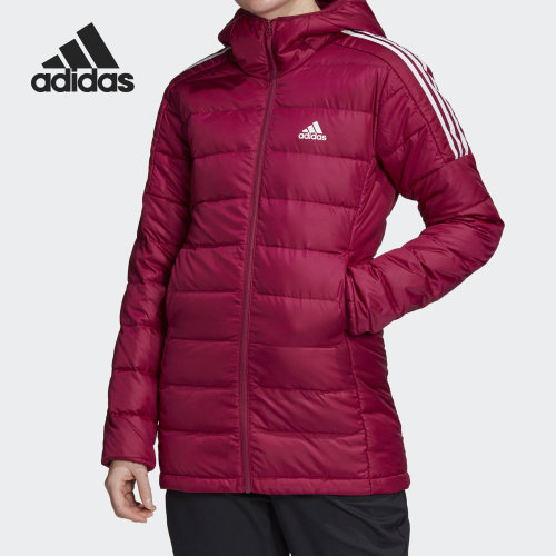 户外运动连帽羽绒服Adidas保暖