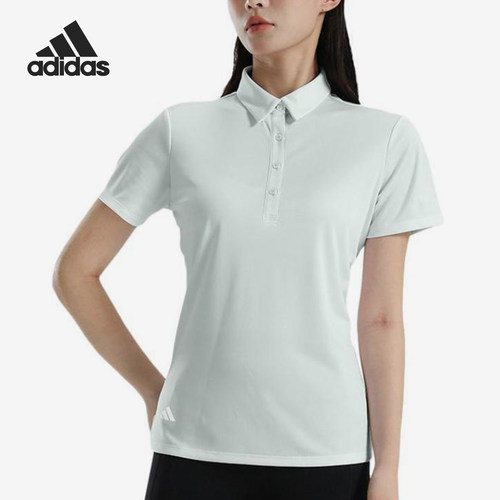 Adidas/阿迪达斯官方正品夏季女士柔软修身训练短袖POLO衫JC9237