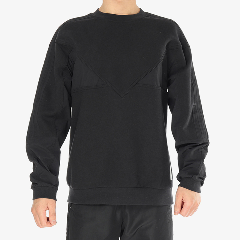 Adidas/阿迪达斯正品 男子NMD白色织带几何拼接套头衫卫衣DH2260