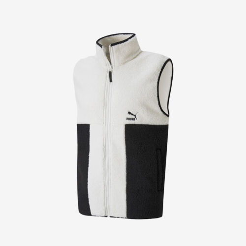 Puma/彪马正品秋季新款男子仿羊羔绒保暖休闲马甲532965-73
