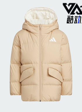 Adidas/阿迪达斯正品冬季儿童连帽保暖双面穿休闲羽绒服KC2816