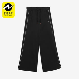 新款 春季 彪马正品 休闲长裤 631408 女士宽松加绒针织经典 Puma