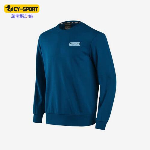 Skechers/斯凯奇正品冬季男子运动休闲加绒保暖套头卫衣 P422M062