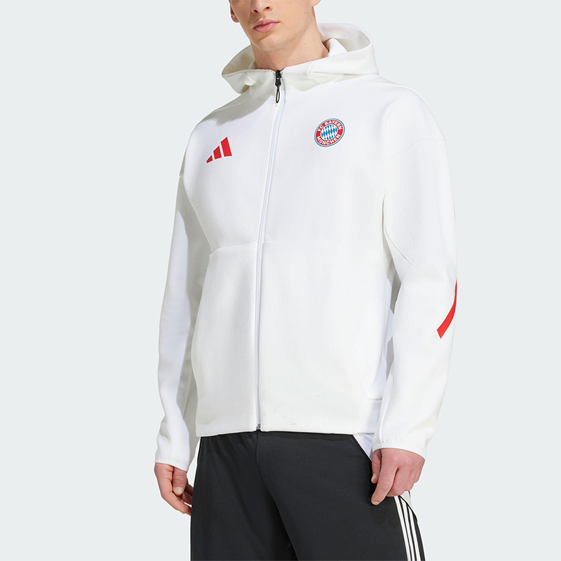 Adidas/阿迪达斯正品JACKET 男士连帽双面针织运动足球外套JM9439