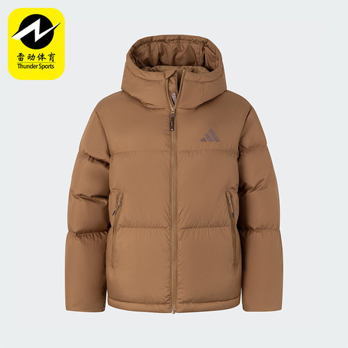阿迪达斯女士复古户外保暖羽绒服