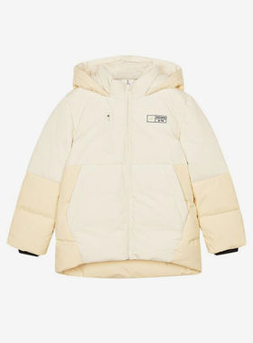 Skechers/斯凯奇冬季款女童日常保暖梭织中款羽绒服P424G015