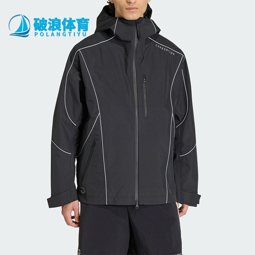 Adidas/阿迪达斯正品三叶草新款男女黑色经典休闲夹克外套JZ0797