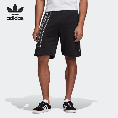 Adidas/阿迪达斯正品三叶草BANDANA男子透气运动短裤EB4083