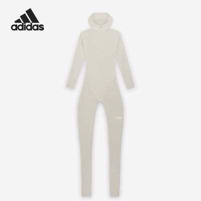 Adidas/阿迪达斯正品新款女士连帽时尚运动紧身连体衣IV9289