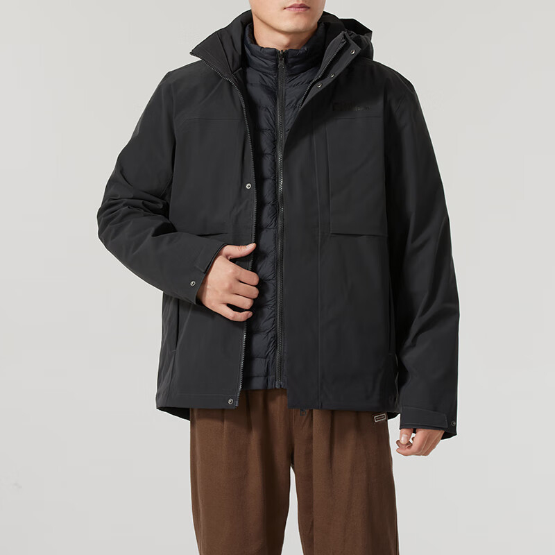 Jack wolfskin/狼爪正品宽松男士三合一冲锋衣A62258-6350
