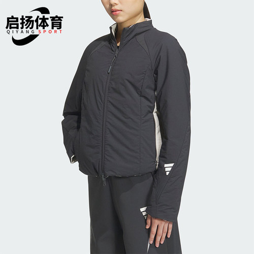 Adidas/阿迪达斯正品FUSTL W P JKT女士双面穿修身棉服JM4249