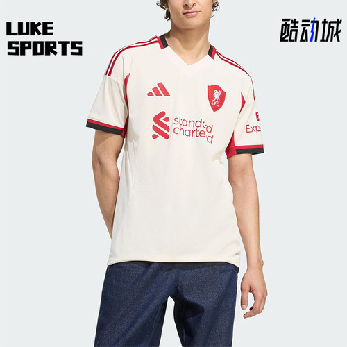 Adidas/阿迪达斯正品LIVERPOOL男士训练透气足球比赛短袖JV6487