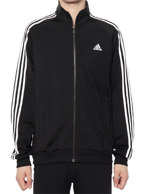 ADIDAS/阿迪达斯正品男子针织拉链休闲运动夹克外套DT9896 BR1024