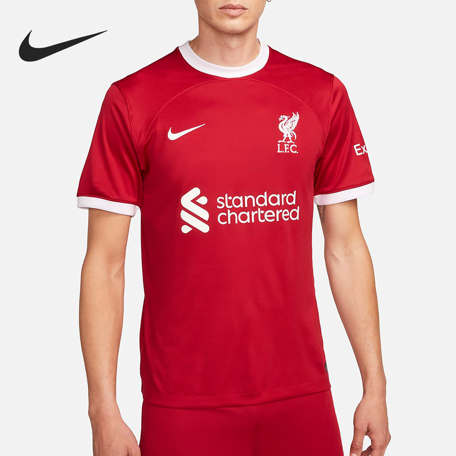 Nike/耐克正品利物浦主场Dri-FIT男子足球运动球衣DX2692-688