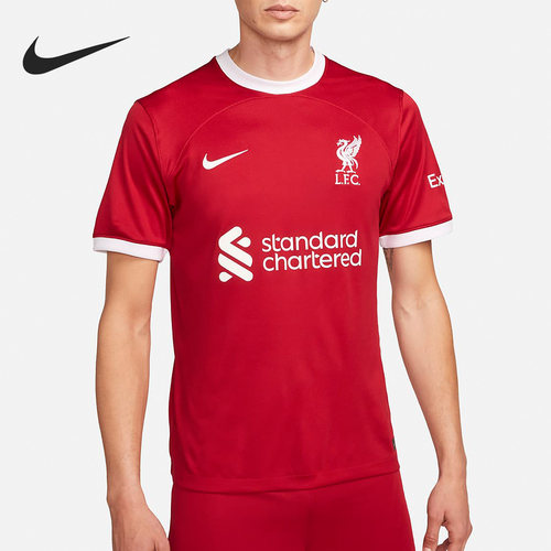 Nike/耐克正品利物浦主场Dri-FIT男子足球运动球衣DX2692-688