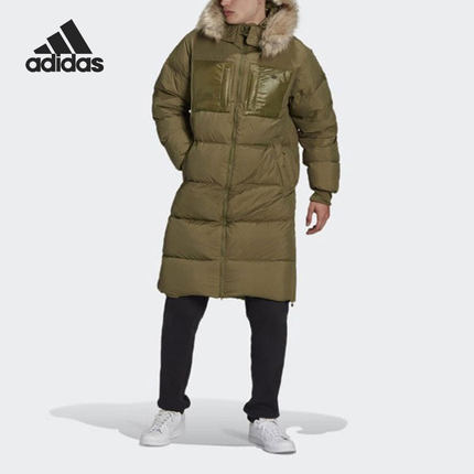Adidas/阿迪达斯官方正品三叶草新款男子中长款保暖羽绒服 H11804