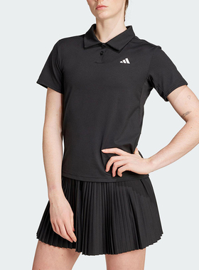 Adidas/阿迪达斯正品夏季女士网球健身经典翻领短袖POLO衫JZ4924