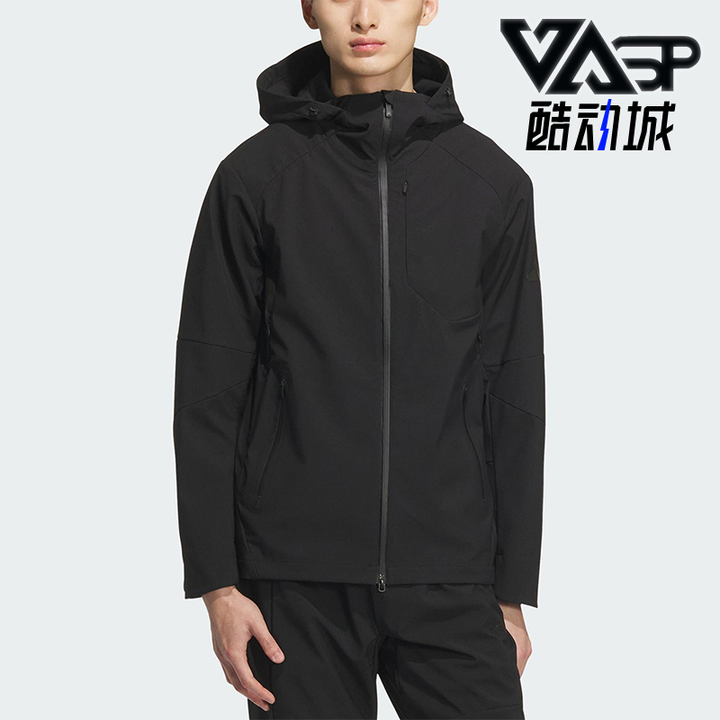 Adidas/阿迪达斯正品2025秋季款男士耐穿运动休闲连帽外套KA1218