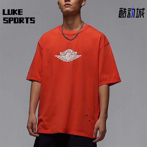 Nike/耐克正品JORDAN男士运动透气针织经典复古耐穿T恤IB3131-673