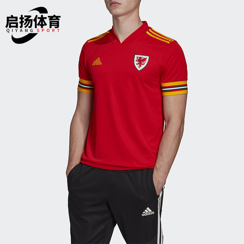 Adidas/阿迪达斯正品FAW H JSY威尔士男士经典足球运动短袖FH8528