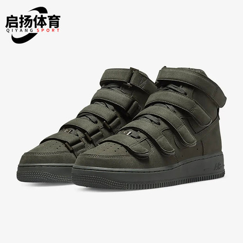 Nike/耐克正品Air Force 1男女魔术贴高帮经典运动板鞋DM7926-300