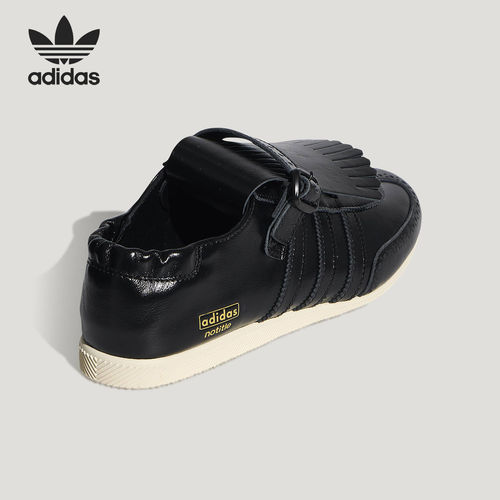 Adidas/阿迪达斯官方正品三叶草新款男女黑色休闲运动鞋KH8305