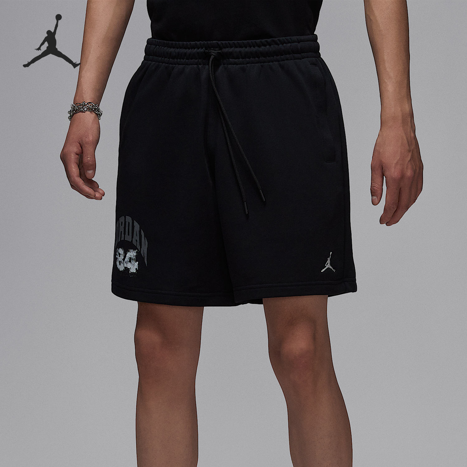 Nike/耐克正品JORDAN男士宽松学院风针织休闲运动短裤HV0096-010